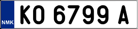 Trailer License Plate